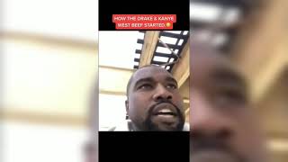 Here began the fight between kanye west and Drake!