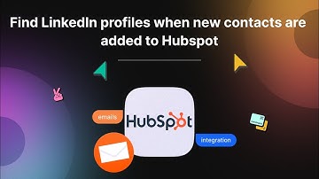 Find LinkedIn profiles when new contacts are added to Hubspot