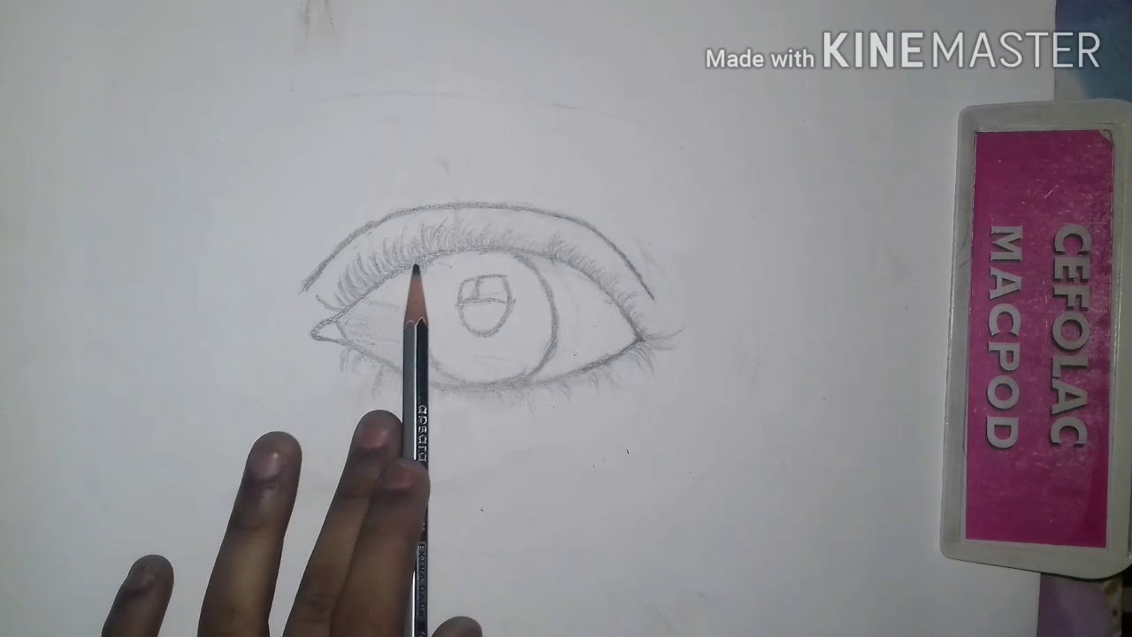 Realistic eye sketch - YouTube Unique Eye Drawings