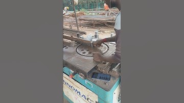 Stirrups bending machine. stirrups making.#construction #civil #shorts