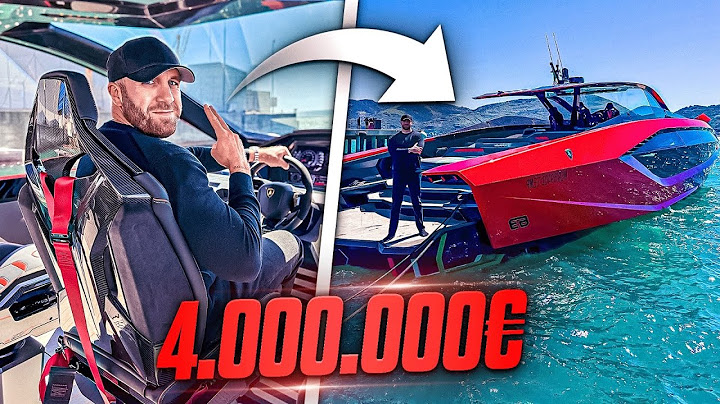 J’AI DÉCOFFRÉ LE YACHT LAMBORGHINI 😱😨!! 4.000 CHEVAUX, 4.000.000 d’€ 💰💰!!