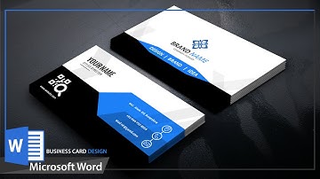 Microsoft Word Business Card Design : How to make visiting card in ms Word