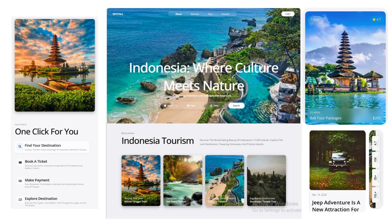 How to Create Responsive Travel Website Using Html, CSS and JavaScript ...
