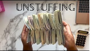 UNSTUFFING MY 100 ENVELOPE BOX | KINDA ! #100envelopechallenge #budgetcommunity #budgeting