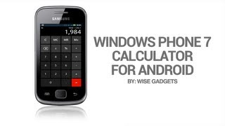 Windows Phone 7 Calculator for Android screenshot 4