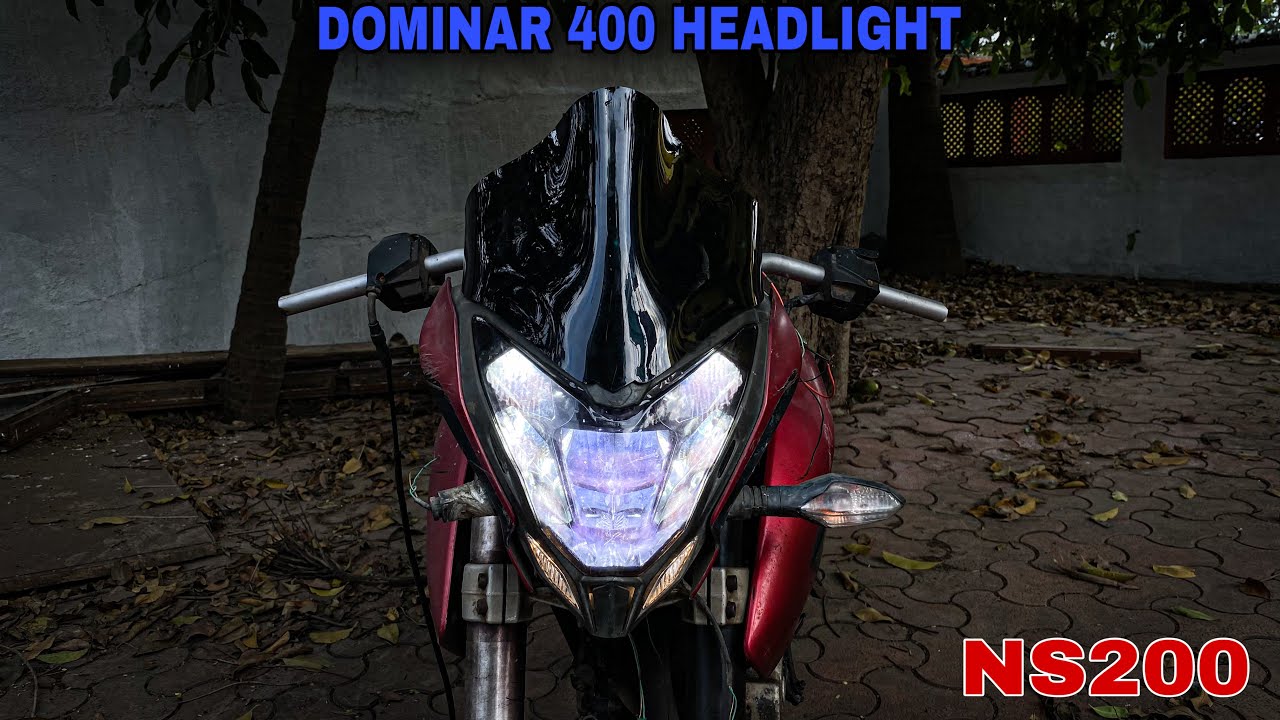 Bajaj Dominar 400 Headlight Installed In Ns200 Project NS200 YouTube