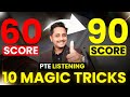 Pte listening  10 magic tricks to score 60 to 90  skills pte academic