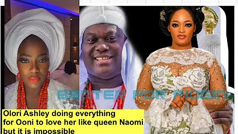 Nigerians tell olori Ashley that she can’t replace queen Naomi in Ooni of ife’s life. Shocking 😳 