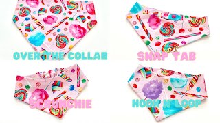 SEWING DIFFERENT STYLES OF DOG BANDANAS | I HAVE A NEW FAVORITE | SMALL BUSINESS JOURNEY