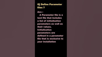 #shorts  what is parameter file | interview question | Learnomate Technologies
