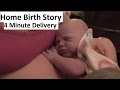 FAST! Natural Planned Home Birth Story Surprise Gender 6th Baby