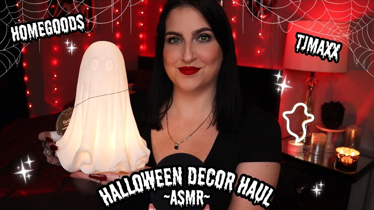 ASMR | HomeGoods & TJMaxx Halloween Decor Haul 👻❤️