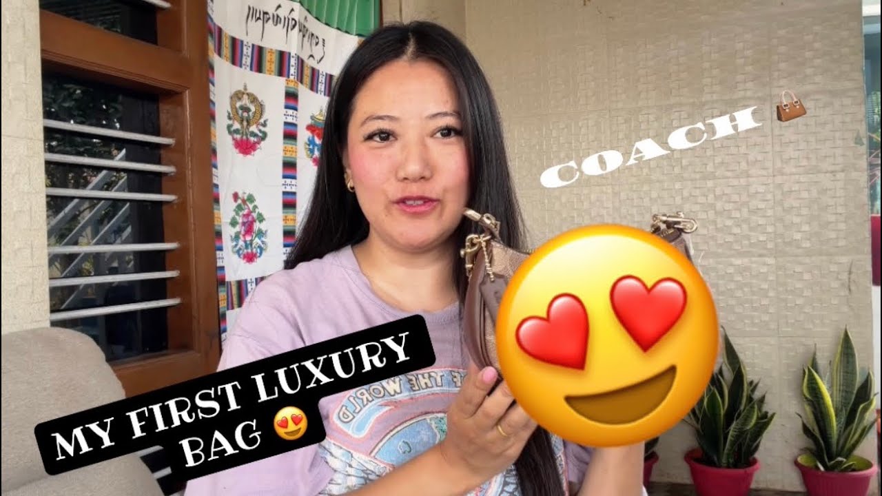 MY FIRST *LUXURY* BAG / Losar Gift 🎁 / Valentine Surprise from My Husband  #coach #luxury #vlogger 