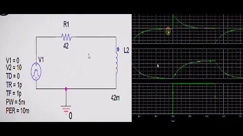 RL series circuit charging and discharging | ORCAD PSpice simulation