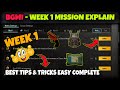 BGMI WEEK 1 MISSION EXPLAIN || A15 WEEK 1 MISSION KESE COMPLETE KRE