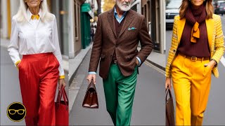 What do Italian wear in September?Italian Street Style Most Fashionable People walking in the street