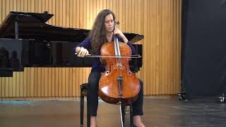 20180702 18:45 Talia Erdal is playing Bach Cello Suite no.6 in D major 8:16