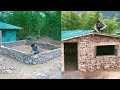 Amazing building rock house look beautiful and creative  bushcraft