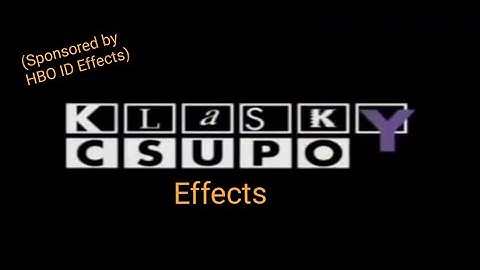 Klasky Csupo Widescreen Effects (Sponsored by HBO ID Effects)