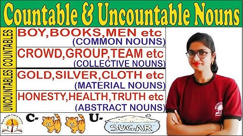 Countable and Uncountable nouns | Full concept in one video by Himanshi Mam