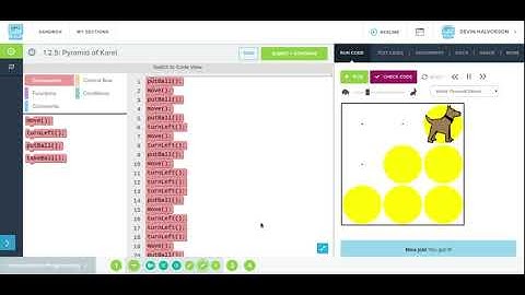 Your First Karel Program My Lesson 1 | CodeHS