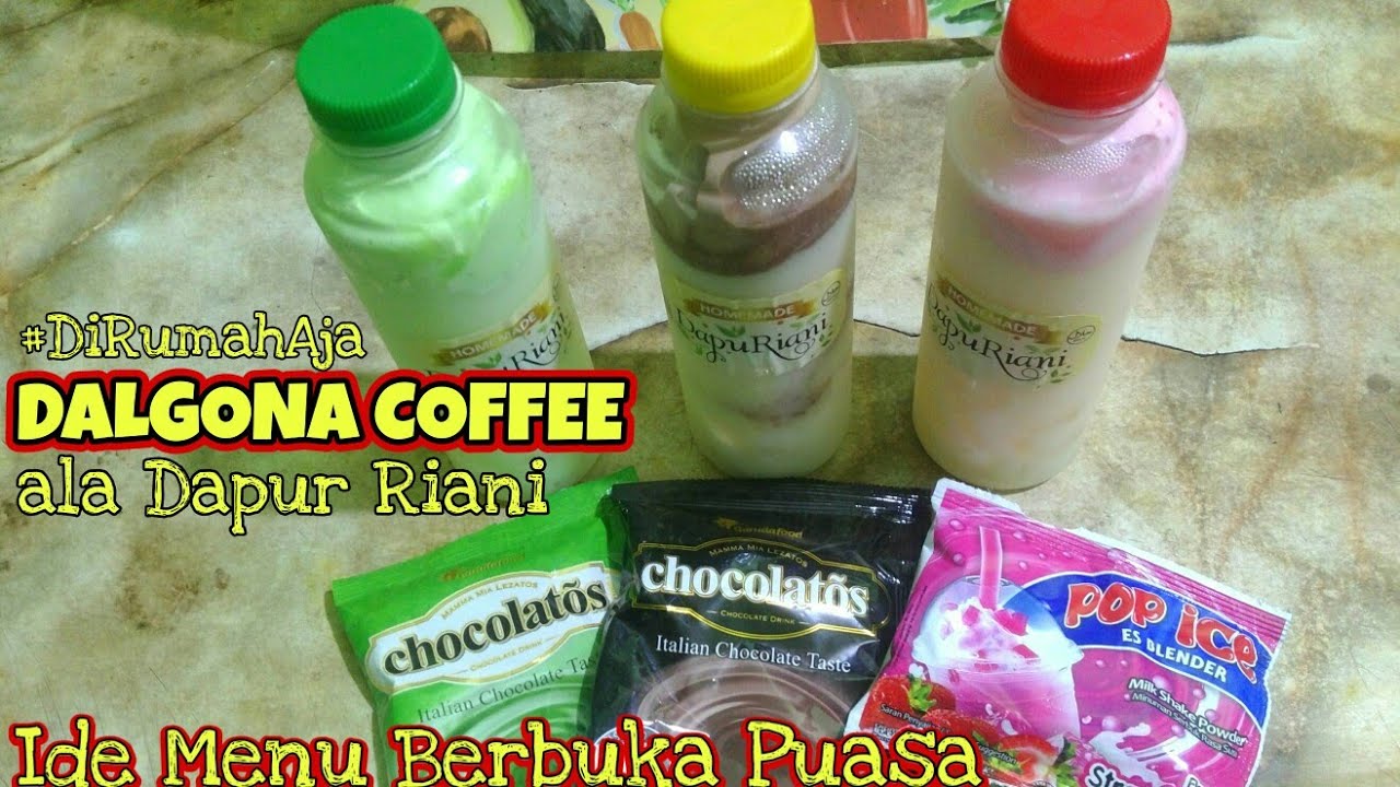 IDE JUALAN  TAKJIL MINUMAN  UNTUK BERBUKA DALGONA COFFEE 