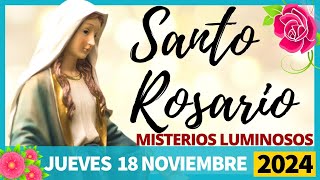 SANTO ROSARIO DE HOY JUEVES  18 DE ENERO DE 2024💓 MISTERIOS LUMINOSOS💐 ROSARIO A VIRGEN MARÍA