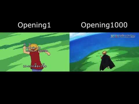 One Piece (1999) vs One Piece Episode 1000 (2021) New Opening Comparison 