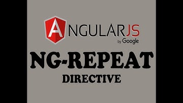 ( PART-11 ) NG-REPEAT DIRECTIVE IN ANGULAR-JS ( URDU / HINDI )