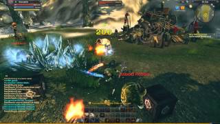 Raiderz sorcerer gameplay -