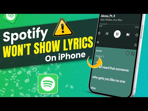 How to Fix Spotify Won't Show Lyrics Issue on iPhone | Turn ON Spotify Lyrics on iOS