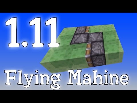 HOW TO MAKE SLIME BLOCK FLYING MACHINES  Minecraft Tut 