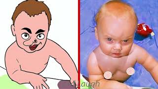 Get Ready to Laugh! Drawing Memes: Funny Baby Laughing and Playing Outdoors | Gods Laugh