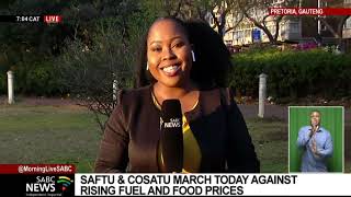 National Shutdown | SAFTU and COSATU march against rising fuel and food prices