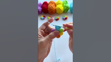 How to Crochet a Puff Flower – Step-by-Step Tutorial! 🌸 #crochet#crochettutorial #crochetpatterns