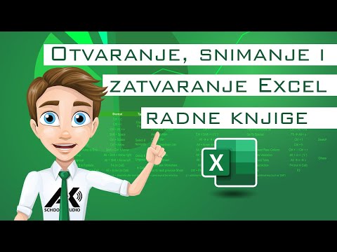 Excel 2019 - Otvaranje, snimanje i zatvaranje Excel radne knjige