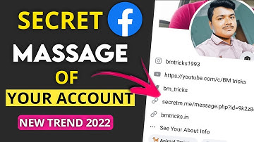 how to put secret message link in facebook profile tutorial 2022 || Facebook New Trends || Bengali