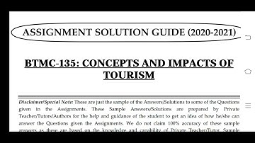 BTMC 135 Ignou Solved Assignment