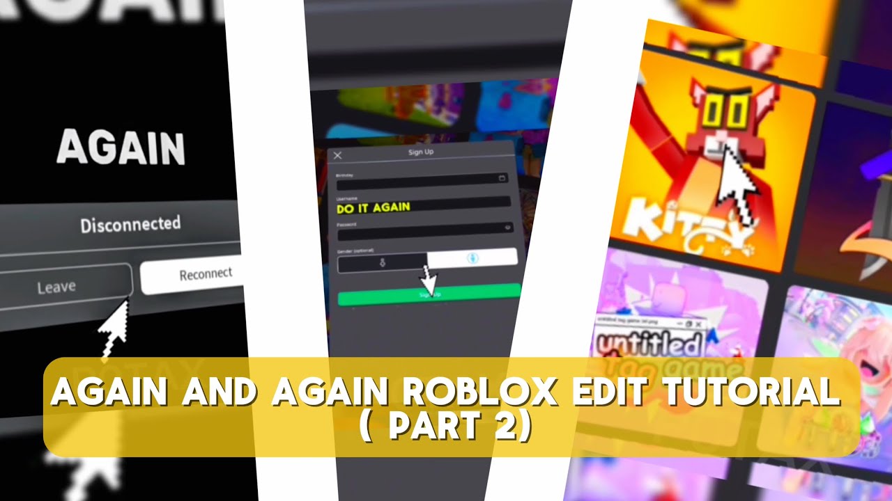 Again and again roblox edit (part 2) - YouTube