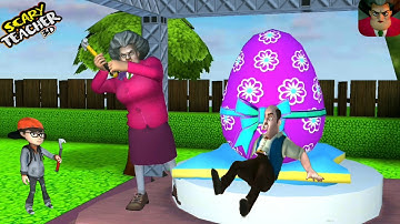 Scary Teacher 3D #81 - Egg-Cellent Surprise | Special Chapter Trouble in Paradise - Android GamePlay