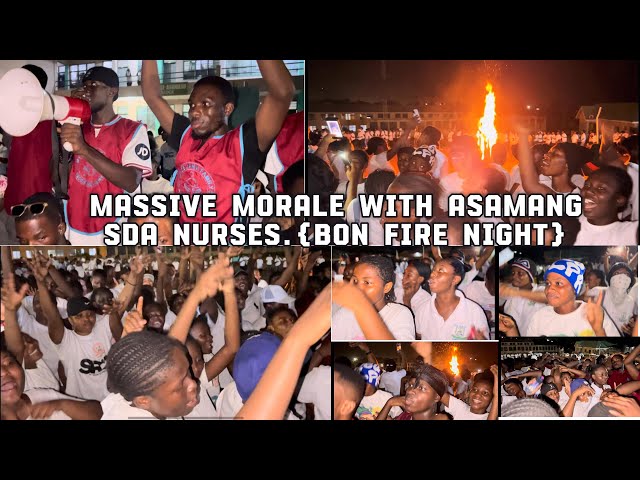 MASSIVE GOSPEL MORALE (JAMA) WITH ASAMANG SDA NURSING COLLEGE BON FIRE NIGHT🔥 BY GHANA BEST JAMA GRP class=