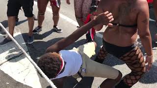 10 Years Old Boy Catching Feelings On Big Woman On Labor Day Carnival 2018 In Brooklyn Ny