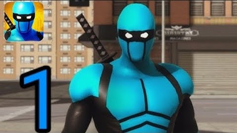 blue ninja, superhero game - gameplay walkthrough part 1(ios, Android)