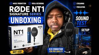 🎤🔥 RØDE NT1 Signature Series Unboxing + Sound Test!