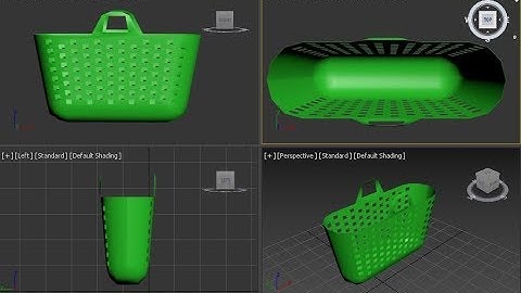 3-  BASKET MODELING _3DS MAX OBJECTS MODELING FOR BEGINNERS
