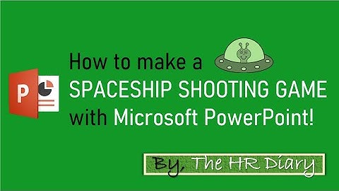 How to make a SPACESHIP SHOOTING GAME with Microsoft Powerpoint!