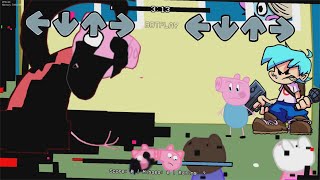 VS. Peppa Pig + George Pig GLITCHED (pibby mod) [UPDATE]