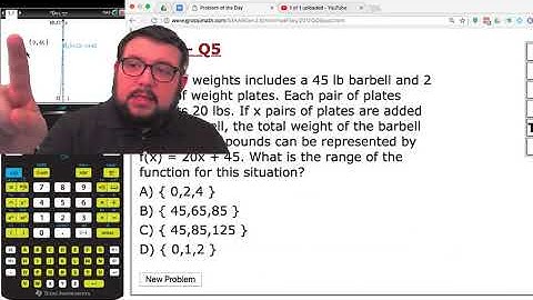 Algebra 1 STAAR: Grossi Solves Question 5 from 2017 the TI-Nspire