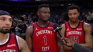 Pelicans joint interview after win at Kings 4\/11\/24