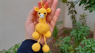 أميجرومي|كروشيه|ميني زرافه|ميداليه?mini giraffe